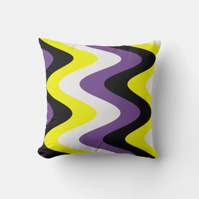 Non-Binary Pride Flag Cushion (Front)