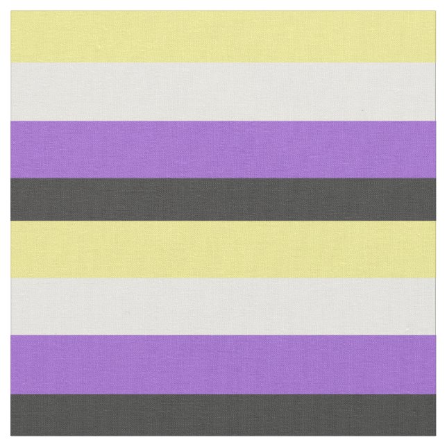 Non-Binary Pride flag Fabric (Close Up)