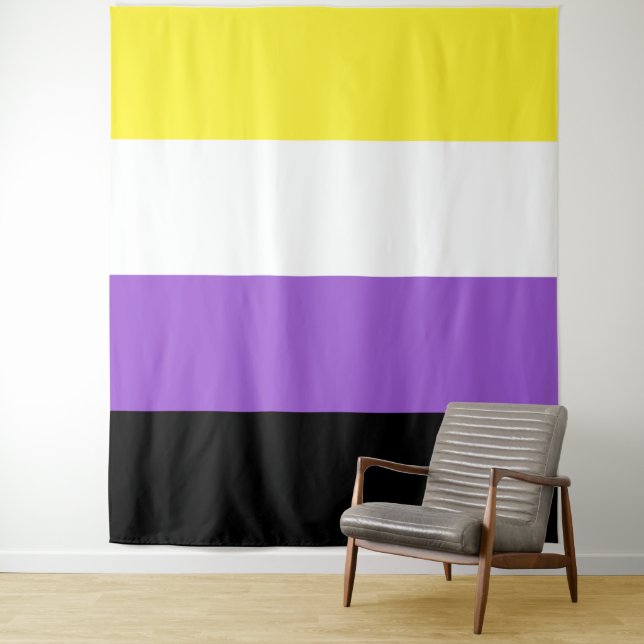 Non Binary Pride Flag Tapestry (In Situ)