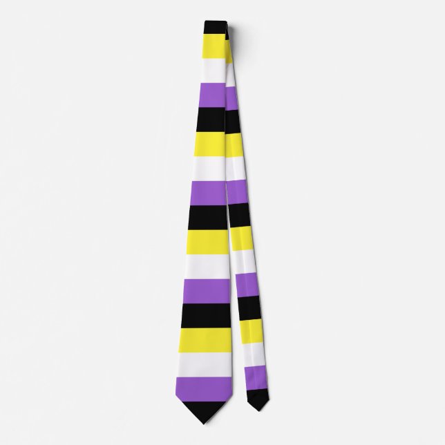 Non Binary Pride Flag Tie (Front)