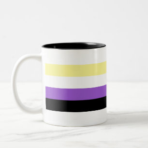 Non Binary Pride Two-Tone Coffee Mug