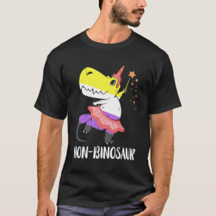 Non Binary Rex Dino Genderqueer Pride LGBT Nonbina T-Shirt