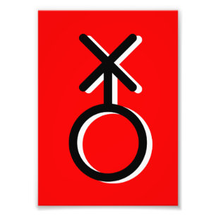 non binary symbol gender gay sexuality identity photo print