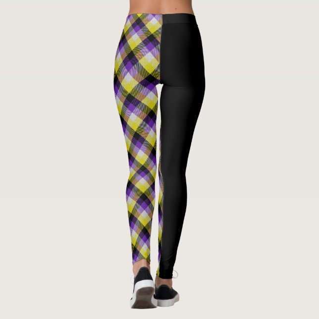 Non Binary Tartan Leggings (Back)