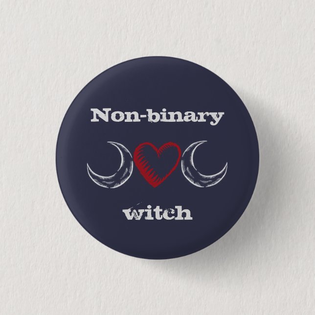 Non-binary witch badge / (Front)