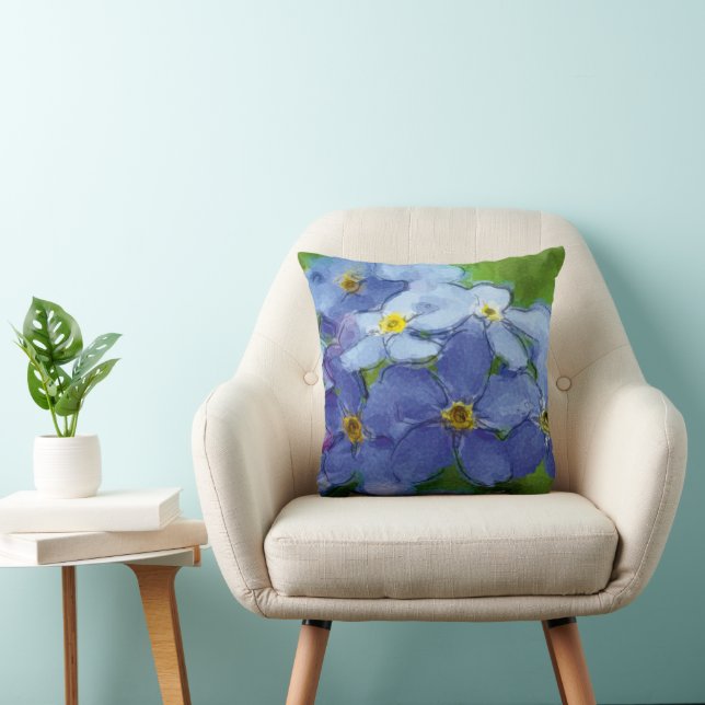 non-blue — watercolor design | cushion (Chair)
