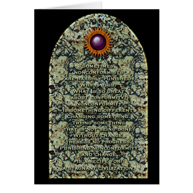 Non Conformist Card (Front)