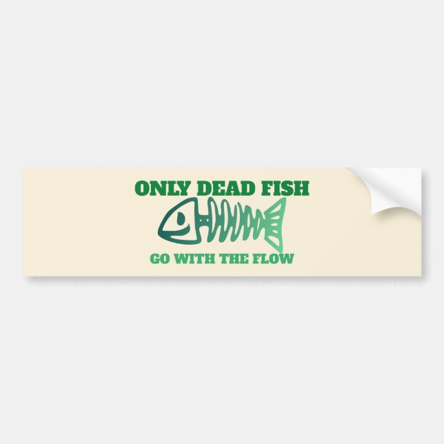 Non Conformist - Not Going With The Flow Bumper Sticker (Front)