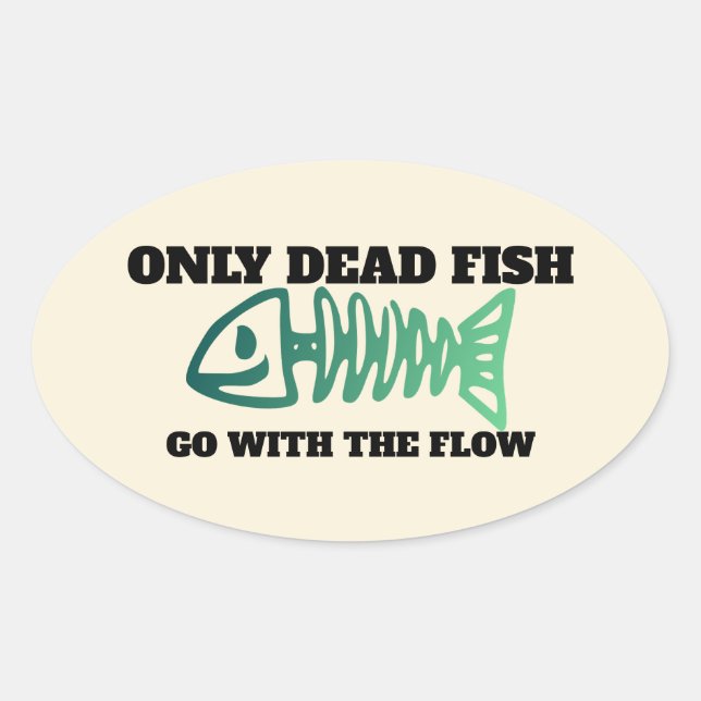 Non Conformist - Not Going With The Flow Oval Stic Oval Sticker (Front)