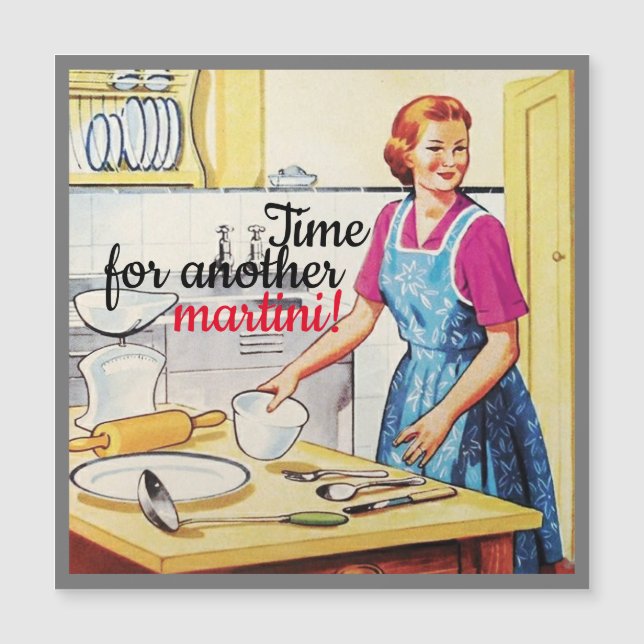 Non-cooking Wife's Vintage Fifties Kitchen Slogans (Front)