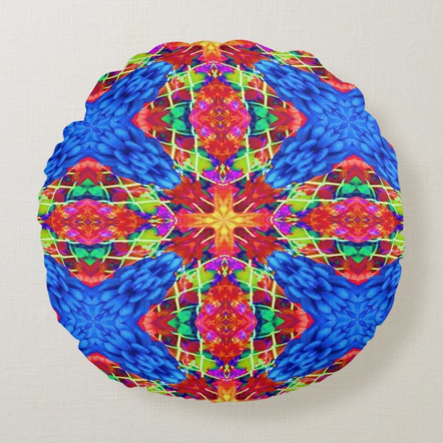 Non-Denominational Happy Holidays Round Cushion (Front)