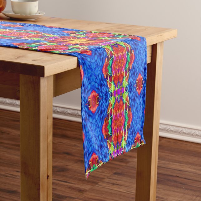 Non-Denominational Happy Holidays Short Table Runner (In Situ)