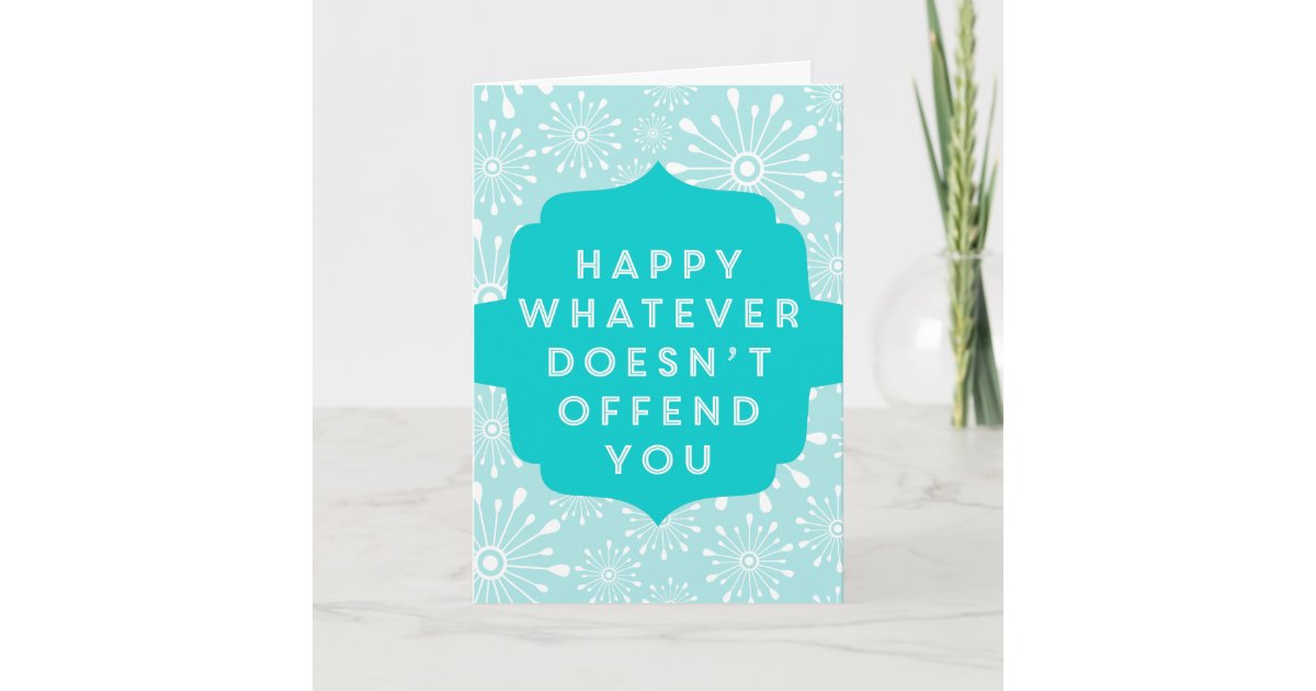 NonDenominational Secular Greetings! Holiday Card  Zazzle.co.uk