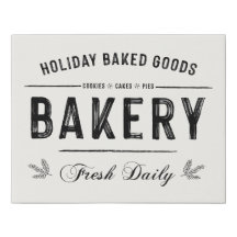 Non-Distressed Holiday Baked Goods Farmhouse