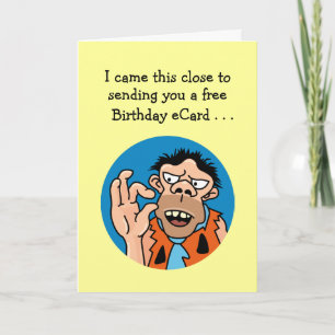 Non e-Birthday Card