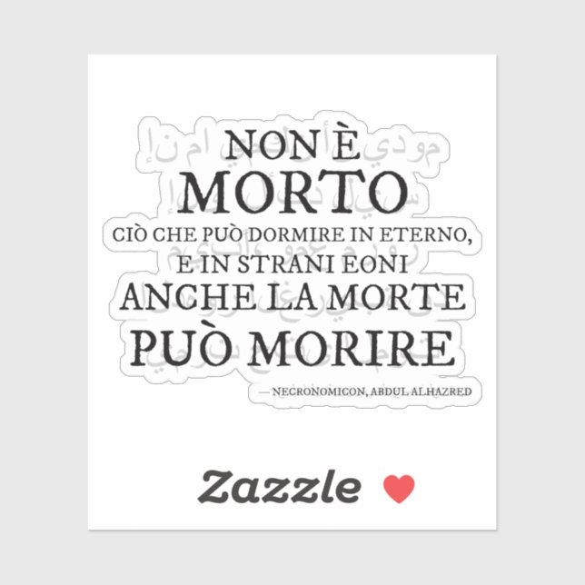 «Non è morto…» – Il verso del Necronomicon (Sheet)
