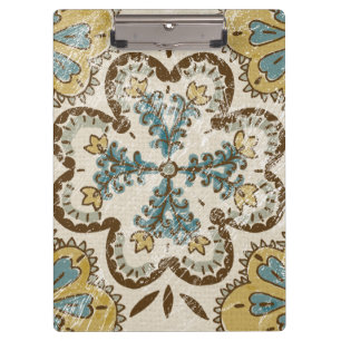 Non-Embellished Batik Square II Clipboard