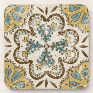 Non-Embellished Batik Square II Coaster