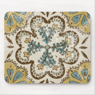 Non-Embellished Batik Square II Mouse Mat