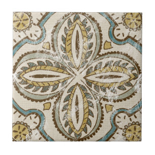 Non-Embellished Batik Square III Tile