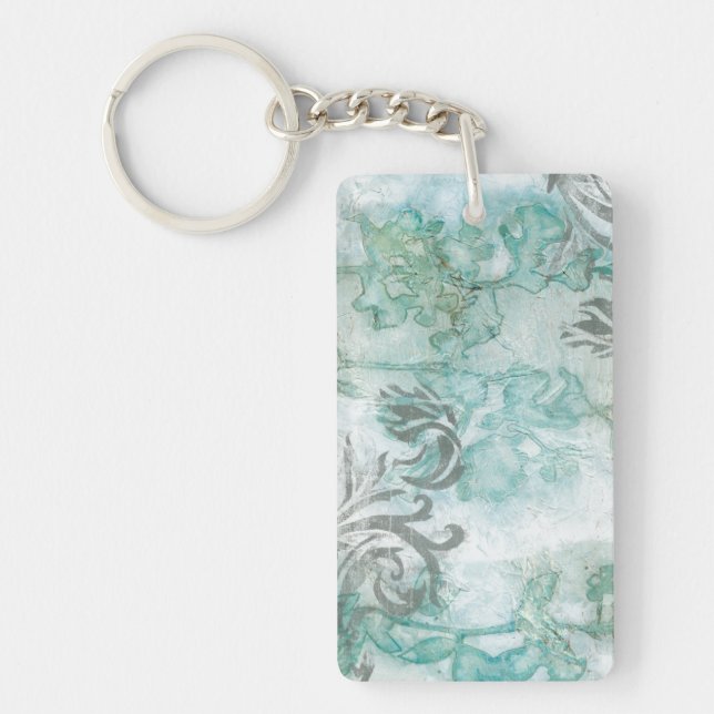 Non-Embellished Flower Spray III Key Ring (Front)