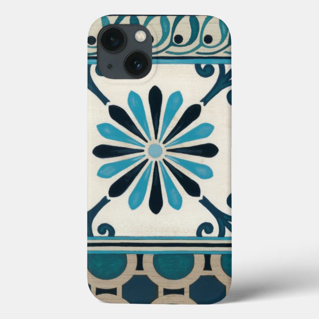 Non-Embellished Indigo Frieze II Case-Mate iPhone Case (Back)