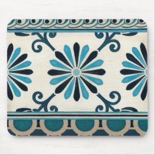 Non-Embellished Indigo Frieze II Mouse Mat