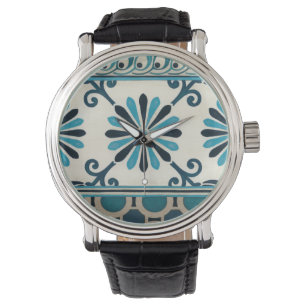 Non-Embellished Indigo Frieze II Watch