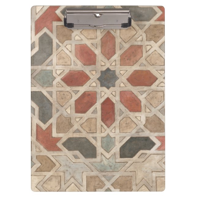 Non-Embellished Marrakesh Design II Clipboard (Front)