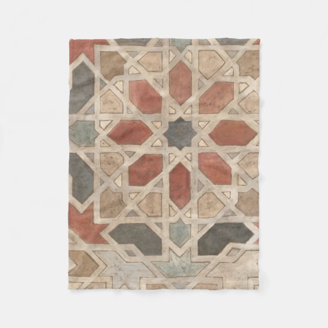 Non-Embellished Marrakesh Design II Fleece Blanket (Front)