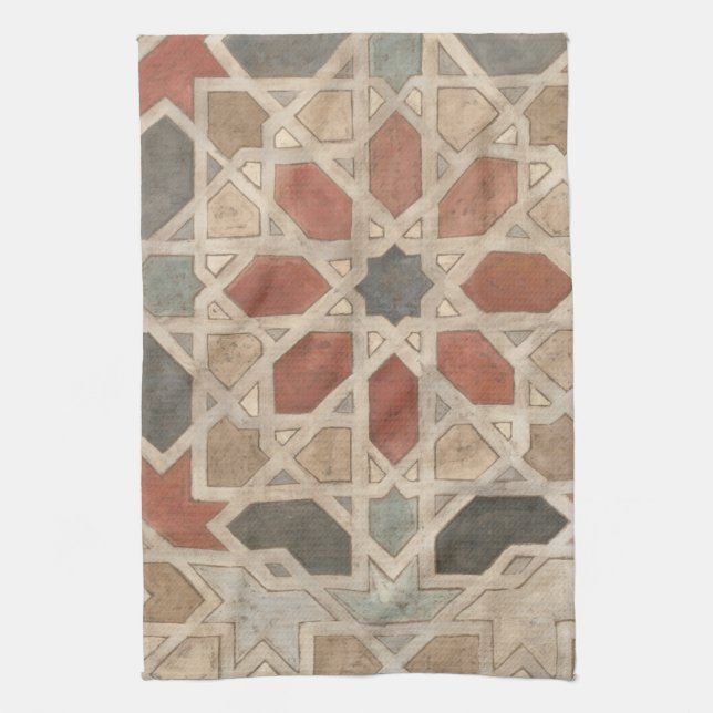 Non-Embellished Marrakesh Design II Tea Towel (Vertical)
