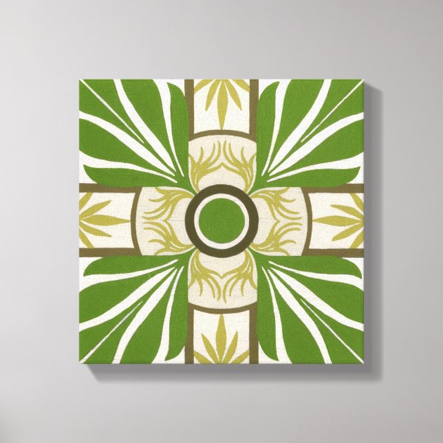 Non-Embellished Palm Motif I Canvas Print (Front)