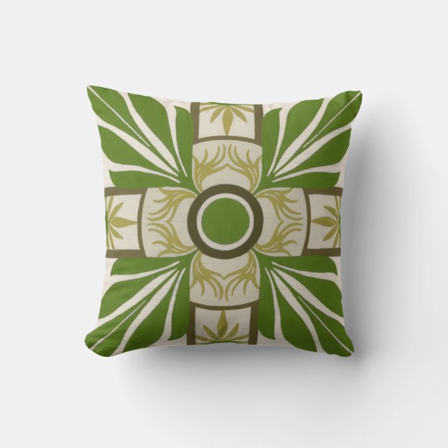 Non-Embellished Palm Motif I Cushion (Front)