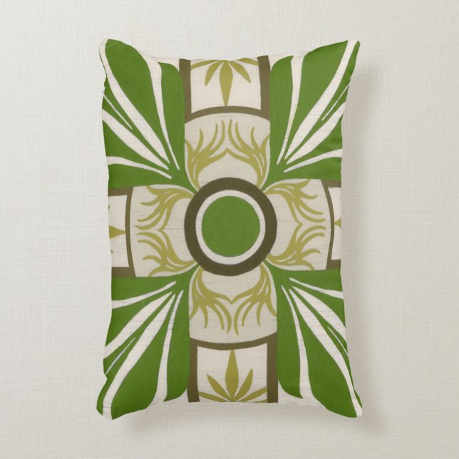 Non-Embellished Palm Motif I Decorative Cushion (Front(Vertical))