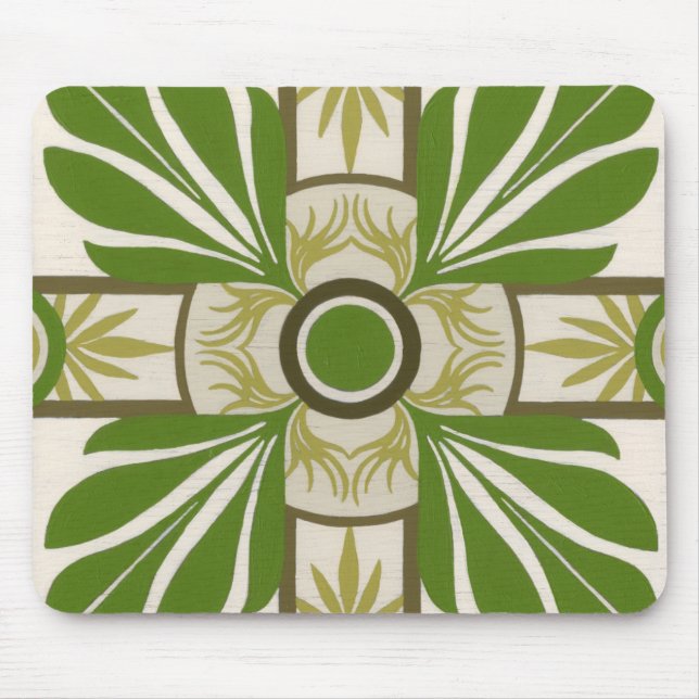Non-Embellished Palm Motif I Mouse Mat (Front)