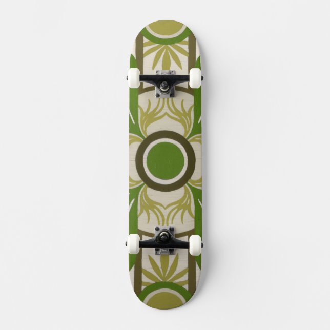 Non-Embellished Palm Motif I Skateboard (Front)