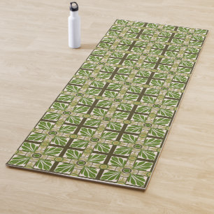 Non-Embellished Palm Motif I Yoga Mat