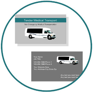 Non Emergency Medical Transport Business Cards