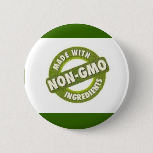 Non GMO 6 Cm Round Badge (Front)