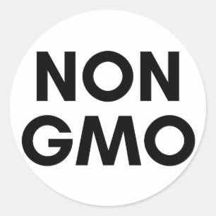 non gmo classic round sticker
