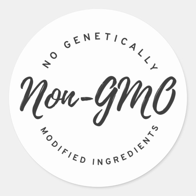 Non-GMO Classic Round Sticker (Front)