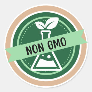 Non GMO, Organic ingredients Classic Round Sticker