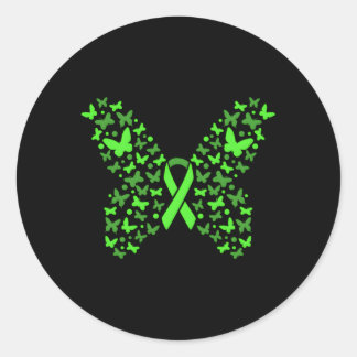 Non-Hodgkin Lymphoma Awareness Beat Cancer Chemoth Classic Round Sticker