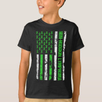 Non Hodgkin Lymphoma Flag Lime Green Ribbon