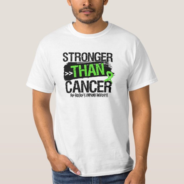 Non-Hodgkin Lymphoma - Stronger Than Cancer T-Shirt (Front)