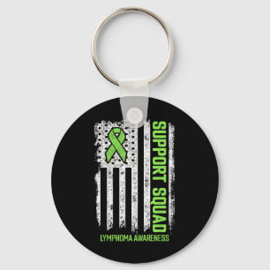 Non-hodgkin Lymphoma Support Squad Lymphoma Cancer Key Ring
