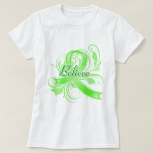 Non-Hodgkin’s Lymphoma Believe Flourish Ribbon T-Shirt