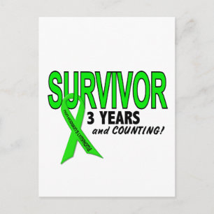 Non-Hodgkins Lymphoma 3 Year Survivor Postcard