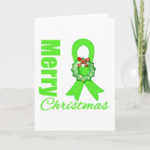 Non-Hodgkins Lymphoma Awareness  Merry Christmas R Holiday Card
