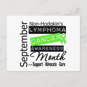 Non Hodgkin's Lymphoma AWARENESS Month Postcard